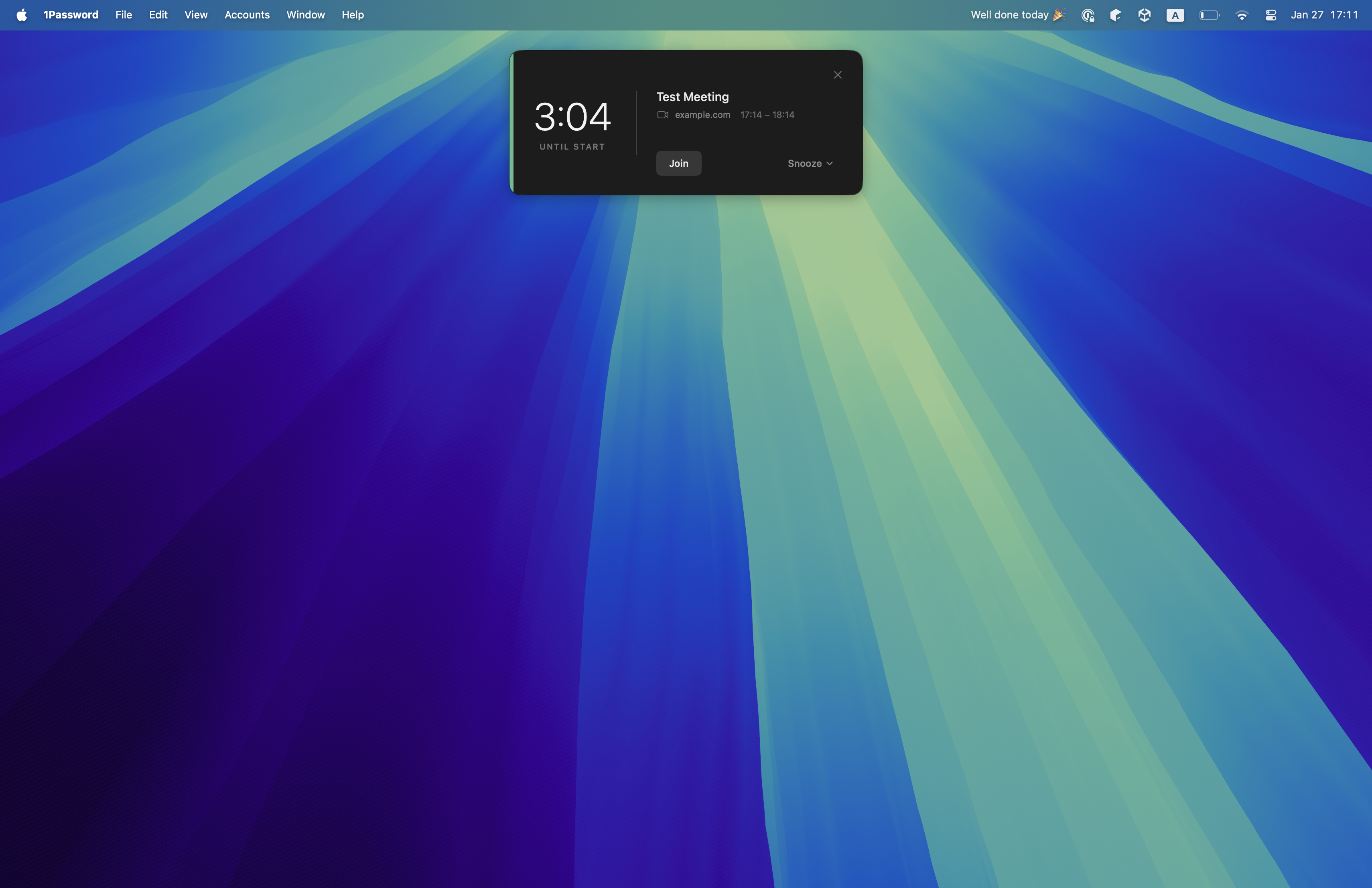 Floating Notification Example